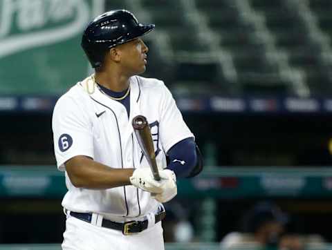 DETROIT, MI – AUGUST 25: Jonathan Schoop of the Detroit Tigers watches his grand slam. The Seattle Mariners should target him. (Photo by Duane Burleson/Getty Images)