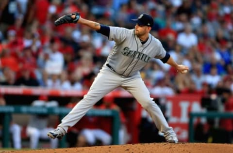 ANAHEIM, CA – JULY 12: James Paxton #65 of the Seattle Mariners pitches during the first inning of a game at Angel Stadium on July 12, 2018, in Anaheim, California. (Photo by Sean M. Haffey/Getty Images)