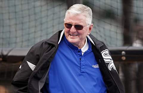 “Hawk” Harrelson would probably love Steve Stone stepping down to the dugout to become manager. They have never had a great rapport of the booth. After he went down to the clubhouse to check on Todd Frazier at Texas in May, maybe Hawk would want to manage. Mandatory Credit: Jerry Lai-US PRESSWIRE