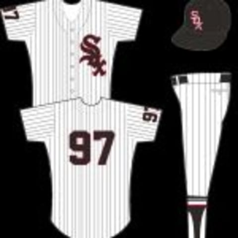 1951-1968 White Sox home uniform. Credit: sportslogos.net