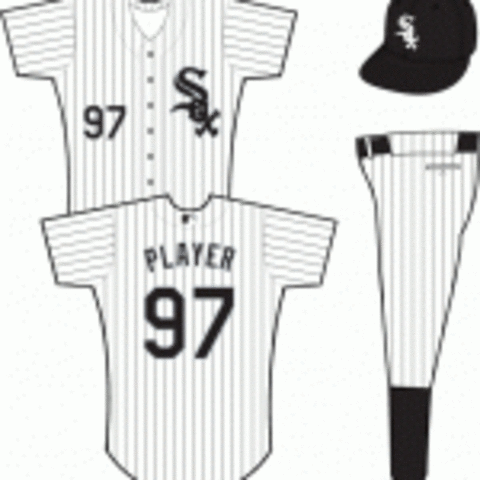 1991-Present Day White Sox home uniform. Credit: sportslogos.net