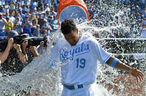 Jun 19, 2016; Kansas City, MO, USA; Kansas City Royals third baseman 