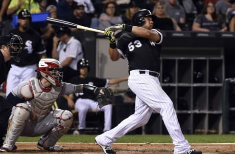 Sep 13, 2016; Chicago, IL, USA; Chicago White Sox left fielder 