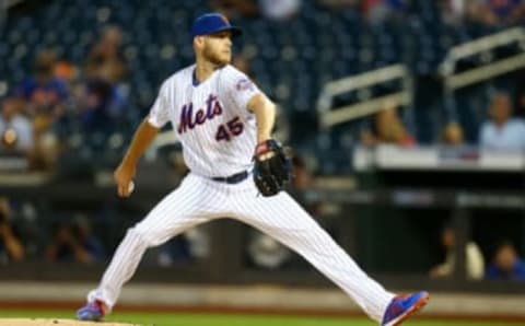 NEW YORK, NEW YORK – SEPTEMBER 10: Zack Wheeler #45 of the New York Mets pitches in the first inning against the Arizona Diamondbacks at Citi Field on September 10, 2019 in New York City. (Photo by Mike Stobe/Getty Images)