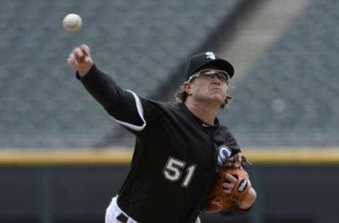 CHICAGO, IL – APRIL 10: Carson Fulmer #51 of the Chicago White Sox pitches against the Tampa Bay Rays during the first inning on April 10, 2018 at Guaranteed Rate Field in Chicago, Illinois. (Photo by David Banks/Getty Images)