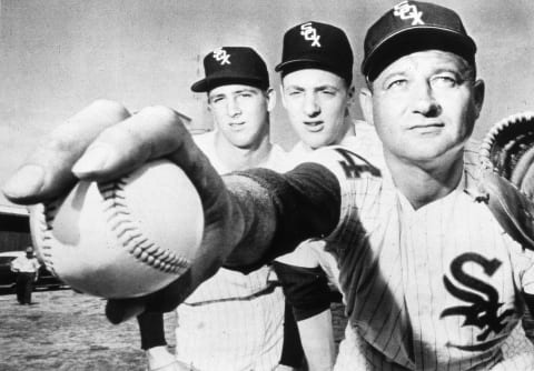 Early Wynn, R, of the Chicago White Sox. (Photo by Mark Rucker/Transcendental Graphics, Getty Images)