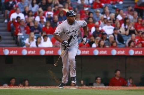 ANAHEIM, CA – MAY 25: Jermaine Dye #23 of the Chicago White Sox runs against the Los Angeles Angels of Anaheim at Angel Stadium on May 25, 2009 in Anaheim, California. (Photo by Jeff Gross/Getty Images)