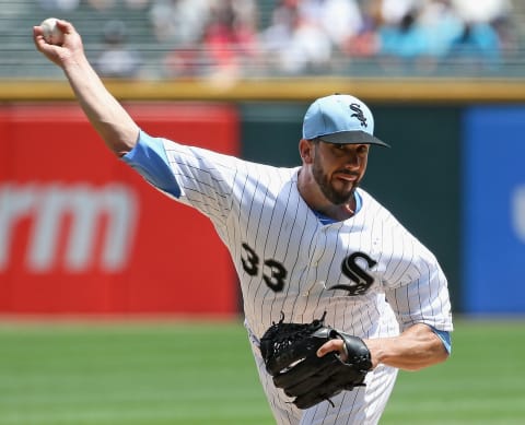 CHICAGO, IL – JUNE 17: Starting pitcher James Shields #33 of the Chicago White Sox delivers the ball against the Detroit Tigers at Guaranteed Rate Field on June 17, 2018 in Chicago, Illinois. (Photo by Jonathan Daniel/Getty Images)