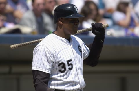 Frank Thomas of the Chicago White Sox. (Photo by Jonathan Daniel/Getty Images)