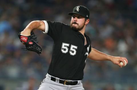 NEW YORK, NY – AUGUST 27: Carlos Rodon #55 of the Chicago White Sox delivers a pitch during the second inning of a game against the New York Yankees at Yankee Stadium on August 27, 2018 in the Bronx borough of New York City. (Photo by Rich Schultz/Getty Images)