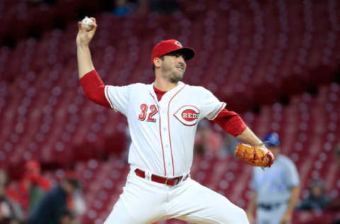 CINCINNATI, OH – SEPTEMBER 25: Matt Harvey #32 of the Cincinnati Reds throws a pitch against the Kansas City Royals at Great American Ball Park on September 25, 2018 in Cincinnati, Ohio. (Photo by Andy Lyons/Getty Images)