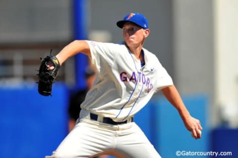 Florida Gators left handed pitcher A.J. Puk might be the Phillies #1 Pick in the 2016 MLB Draft. Photo courtesy of www.gatorcountry.com