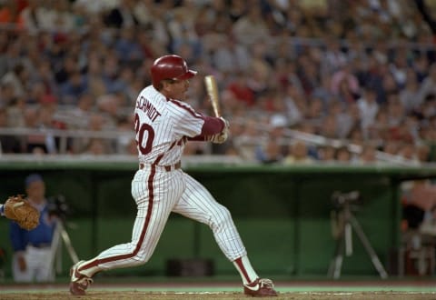 Baseball Hall of Famer Michael Jack Schmidt, the greatest home run hitter and all-around player in franchise history, is also 2nd on the Phillies career hits list. All 2,234 of those hits came in a Phillies uniform, the only player on this list who can make such a claim. (Photo Credit: pennlive.com)