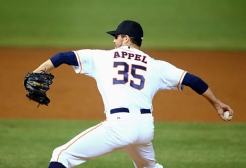 Oct. 14, 2014; Scottsdale, AZ, USA; Houston Astros pitcher Mark Appel plays for the Salt River Rafters during an Arizona Fall League game against the Surprise Saguaros at Salt River Field. Mandatory Credit: Mark J. Rebilas-USA TODAY Sports