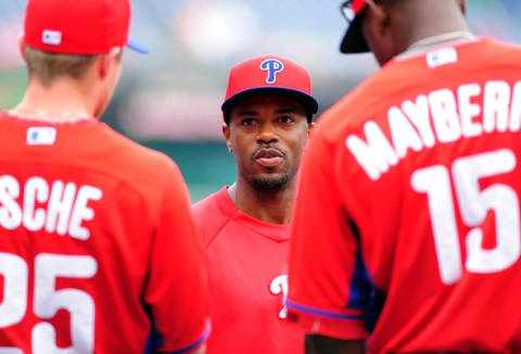 JRoll sits at the top of the mountain, where career hits with the Phillies is concerned. He delivered 2,306 of what has now become an MLB career total of 2,422 hits while with the Phils over the first 15 seasons of his ongoing career. (Photo Credit: Evan Habeeb-USA TODAY Sports)