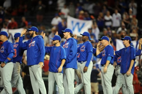 April 4, 2016; Anaheim, CA, USA; the Chicago Cubs are the TBOH staff pick to win the 2016 World Series. Photo Credit: Gary A. Vasquez-USA TODAY Sports