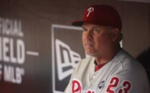 Jun 12, 2015; Pittsburgh, PA, USA; Philadelphia Phillies manager Sandberg (23) resigned just two weeks after this picture was taken last season. (Photo Credit: Charles LeClaire-USA TODAY Sports)