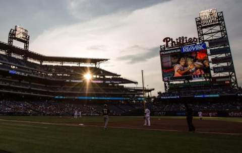 Jun 2, 2016; Philadelphia, PA, USA; General view of Citizens Bank Park during the second inning between the Philadelphia Phillies and the Milwaukee Brewers. Mandatory Credit: Bill Streicher-USA TODAY Sports