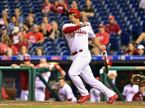 Philadelphia Phillies catcher Jorge Alfaro (38). (Mandatory Credit: Eric Hartline-USA TODAY Sports)