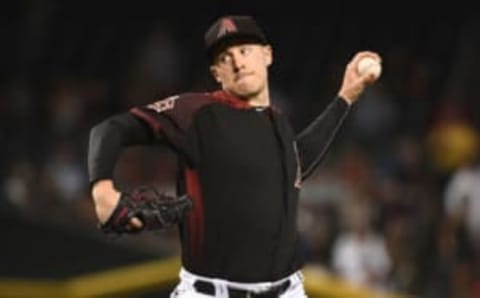 PHOENIX, AZ – AUGUST 03: Patrick Corbin #46 of the Arizona Diamondbacks delivers a pitch in the first inning of the MLB game against the San Francisco Giants at Chase Field on August 3, 2018 in Phoenix, Arizona. (Photo by Jennifer Stewart/Getty Images)