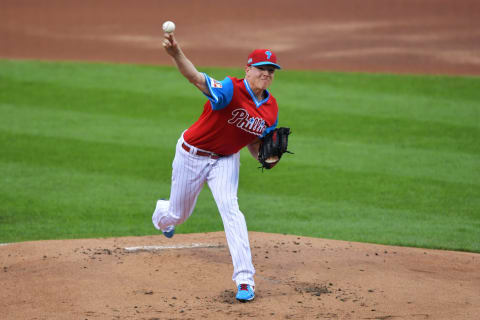 PHILADELPHIA, PA – AUGUST 19: Starting pitcher Nick Pivetta #43 of the Philadelphia Phillies delivers a pitch in the second inning against the New York Mets during the MLB Little League Classic at BB&T Ballpark on August 19, 2018 in Williamsport, Pennsylvania. (Photo by Drew Hallowell/Getty Images)