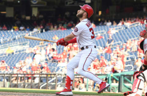 Bryce Harper #34 of the Washington Nationals (Photo by Mitchell Layton/Getty Images)