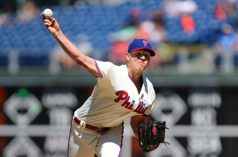 PHILADELPHIA, PA – SEPTEMBER 16: Pitcher Nick Pivetta #43 of the Philadelphia Phillies delivers a pitch against the Miami Marlins during the first inning of a game at Citizens Bank Park on September 16, 2018 in Philadelphia, Pennsylvania. (Photo by Rich Schultz/Getty Images)