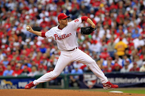 Roy Halladay, Philadelphia Phillies. (Photo by Chris Trotman/Getty Images)