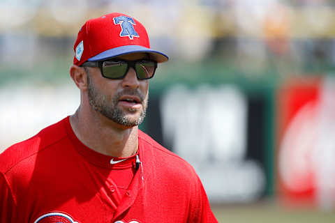 CLEARWATER, FL – MARCH 11: Philadelphia Phillies manager Gabe Kapler looks on prior to a Grapefruit League spring training game against the Tampa Bay Rays at Spectrum Field on March 11, 2019 in Clearwater, Florida. The Rays won 8-2. (Photo by Joe Robbins/Getty Images)