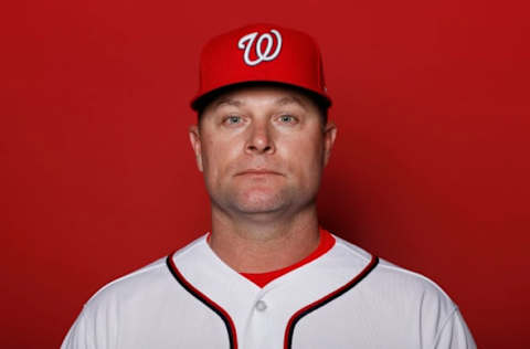 WEST PALM BEACH, FLORIDA – FEBRUARY 22: Joe Dillon #25 of the Washington Nationals poses for a portrait on Photo Day at FITTEAM Ballpark of The Palm Beaches during on February 22, 2019 in West Palm Beach, Florida. (Photo by Michael Reaves/Getty Images)