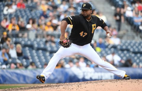 PITTSBURGH, PA – APRIL 06: Francisco Liriano #47 of the Pittsburgh Pirates in action during the game against the Cincinnati Reds at PNC Park on April 6, 2019, in Pittsburgh, Pennsylvania. (Photo by Justin Berl/Getty Images)