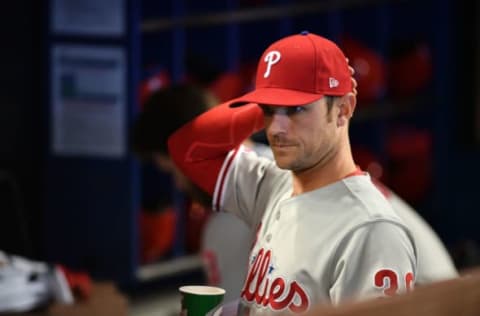 David Robertson #30 of the Philadelphia Phillies (Photo by Mark Brown/Getty Images)