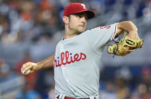 David Robertson #30 of the Philadelphia Phillies (Photo by Mark Brown/Getty Images)