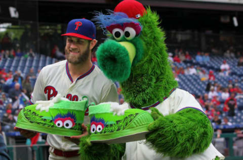 Bryce Harper #3 of the Philadelphia Phillies (Photo by Rich Schultz/Getty Images)