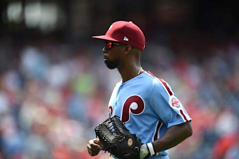 PHILADELPHIA, PA – MAY 30: Andrew McCutchen #22 of the Philadelphia Phillies runs in from the outfield during the game against the St. Louis Cardinals at Citizens Bank Park on May 30, 2019 in Philadelphia, Pennsylvania. (Photo by G Fiume/Getty Images)