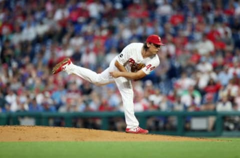 PHILADELPHIA, PA – AUGUST 13: Jason Vargas #44 of the Philadelphia Phillies pitches during the game between the Chicago Cubs and the Philadelphia Phillies at Citizens Bank Park on Tuesday, August 13, 2019 in Philadelphia, Pennsylvania. (Photo by Rob Tringali/MLB Photos via Getty Images)