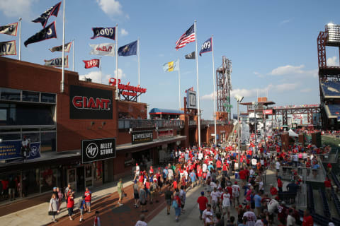 PHILADELPHIA, PA – AUGUST 3: Fans walk through Ashburn Alley before a game between the Philadelphia Phillies and the Chicago White Sox at Citizens Bank Park on August 3, 2019 in Philadelphia, Pennsylvania. The Phillies won 3-2. (Photo by Hunter Martin/Getty Images)