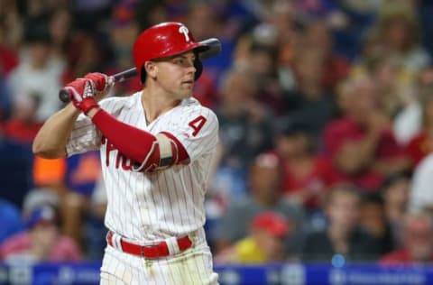 Scott Kingery #4 of the Philadelphia Phillies (Photo by Rich Schultz/Getty Images)