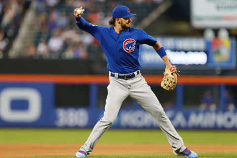 NEW YORK, NY – AUGUST 29: Kris Bryant #17 of the Chicago Cubs in action against the New York Mets during a game at Citi Field on August 29, 2019 in New York City. (Photo by Rich Schultz/Getty Images)