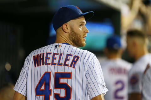 NEW YORK, NY – SEPTEMBER 15: Zack Wheeler #45 of the New York Mets in action against the Los Angeles Dodgers during of a game at Citi Field on September 15, 2019 in New York City. (Photo by Rich Schultz/Getty Images)