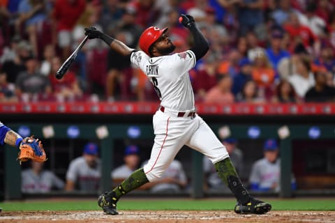 CINCINNATI, OH – SEPTEMBER 20: Phillip Ervin #6 of the Cincinnati Reds bats against the New York Mets at Great American Ball Park on September 20, 2019 in Cincinnati, Ohio. (Photo by Jamie Sabau/Getty Images)