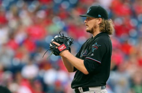 Ryne Stanek #35 of the Miami Marlins (Photo by Rich Schultz/Getty Images)