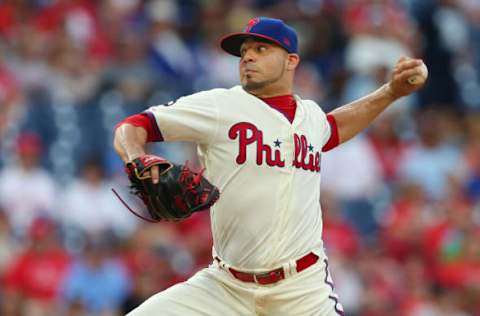 Jose Alvarez #52 of the Philadelphia Phillies (Photo by Rich Schultz/Getty Images)