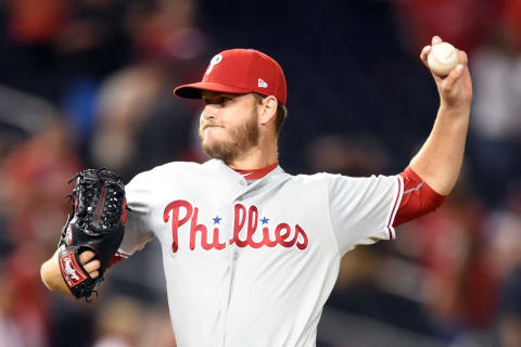 WASHINGTON, DC – SEPTEMBER 24: Cole Irvin #47 of the Philadelphia Phillies pitches during game two of a doubleheader baseball game against the Washington Nationals at Nationals Park on September 24, 2019 in Washington, DC. (Photo by Mitchell Layton/Getty Images)