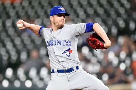 BALTIMORE, MD – SEPTEMBER 17: Ken Giles #51 of the Toronto Blue Jays pitches against the Baltimore Orioles at Oriole Park at Camden Yards on September 17, 2019 in Baltimore, Maryland. (Photo by G Fiume/Getty Images)