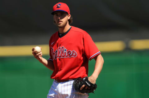 Aaron Nola #27 of the Philadelphia Phillies (Photo by Carmen Mandato/Getty Images)