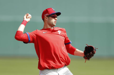 Neil Walker #12 of the Philadelphia Phillies (Photo by Michael Reaves/Getty Images)