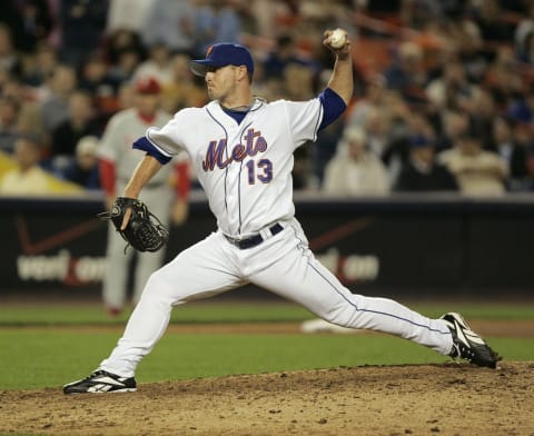 Pitcher Billy Wagner of the New York Mets during the game against the Philadelphia Phillies at Shea Stadium in Queens, NY on May 24 2006. (Photo by Ryan Born/Getty Images)