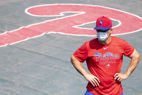 Manager Joe Girardi #25 of the Philadelphia Phillies (Photo by Mitchell Leff/Getty Images)