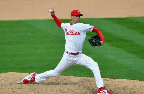 Connor Brogdon #75 of the Philadelphia Phillies (Photo by Drew Hallowell/Getty Images)